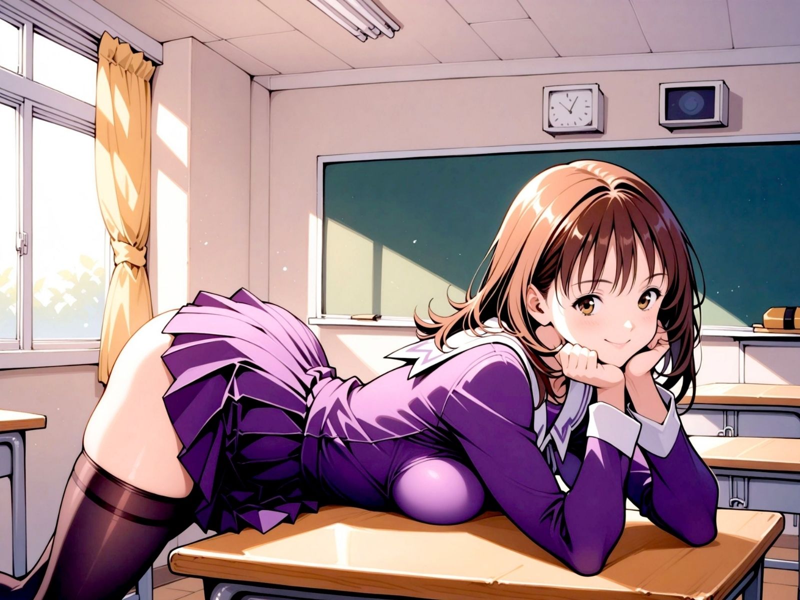 サンプル画像1:清楚系女子が性行為中毒になるまで…(短い髪の森) [d_487340]