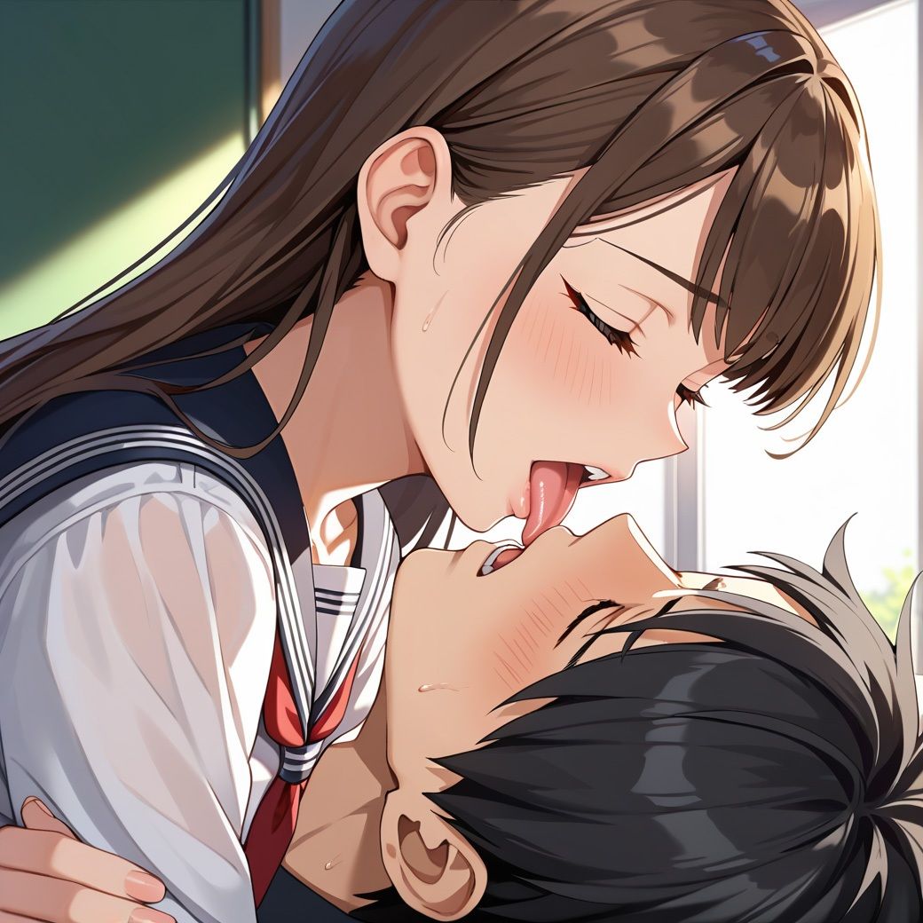 サンプル画像1:ドスケベJK〜学校の男子たちの童貞卒業させたw〜(チンアナゴ) [d_487473]