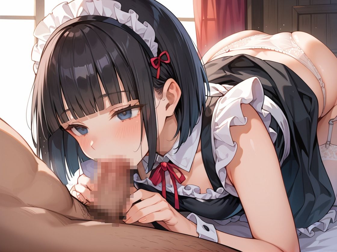 サンプル画像1:女子校生メイド 性ご奉仕 おじさんの言いなり(むっちぃぱい) [d_487502]