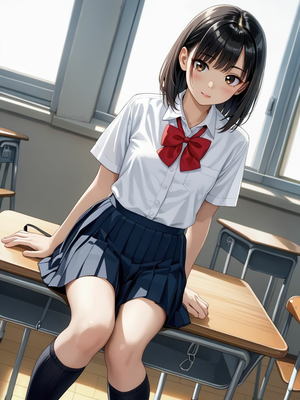 サンプル画像1:頼めばヤらせてくれる隠れビッチJK(美女造) [d_487570]