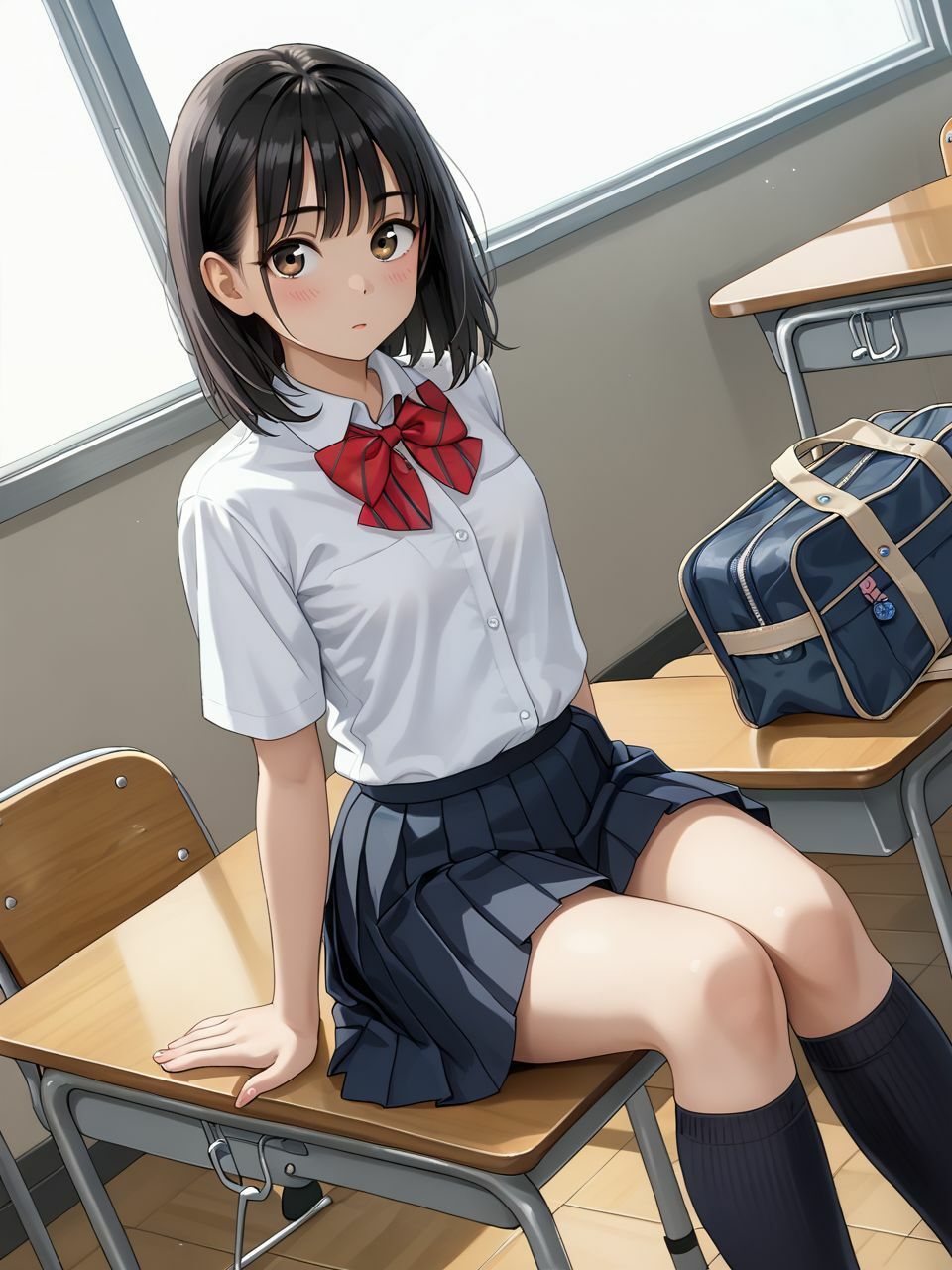 サンプル画像2:頼めばヤらせてくれる隠れビッチJK(美女造) [d_487570]