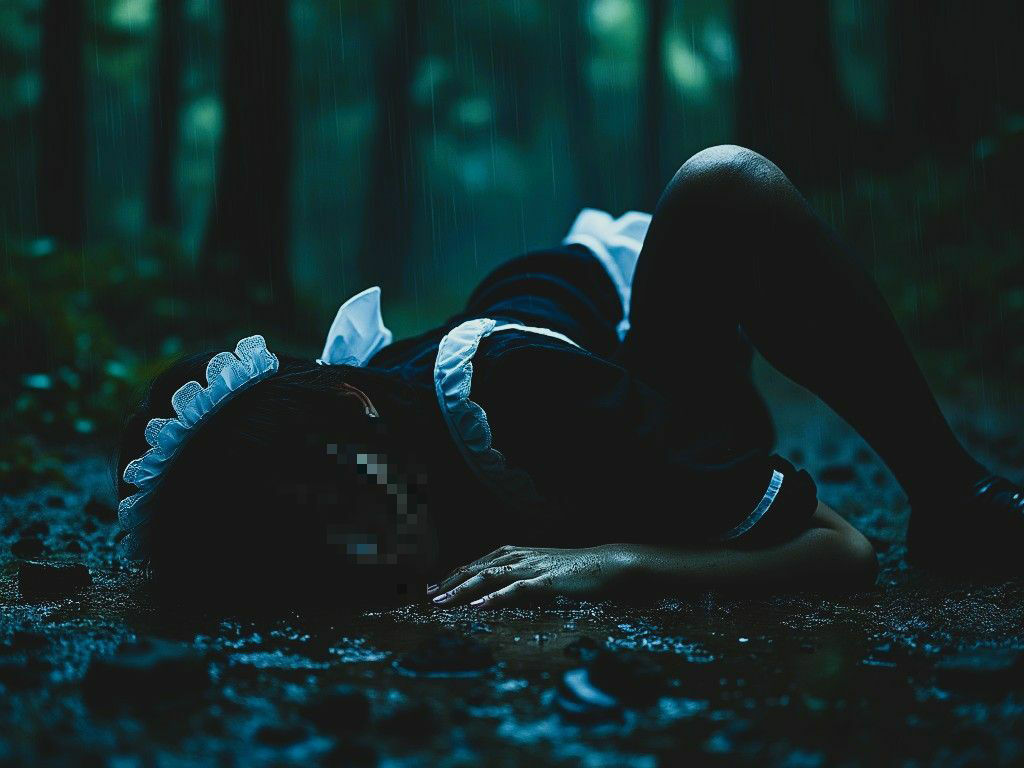 サンプル画像3:敗戦国のメイドの最期(もう限界) [d_487717]