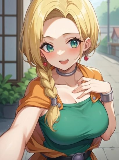 サンプル画像1:ドラゴンクエスト5のビアンカから送られてきた自撮り写真(自撮りサークル  イカスミ工房) [d_487762]