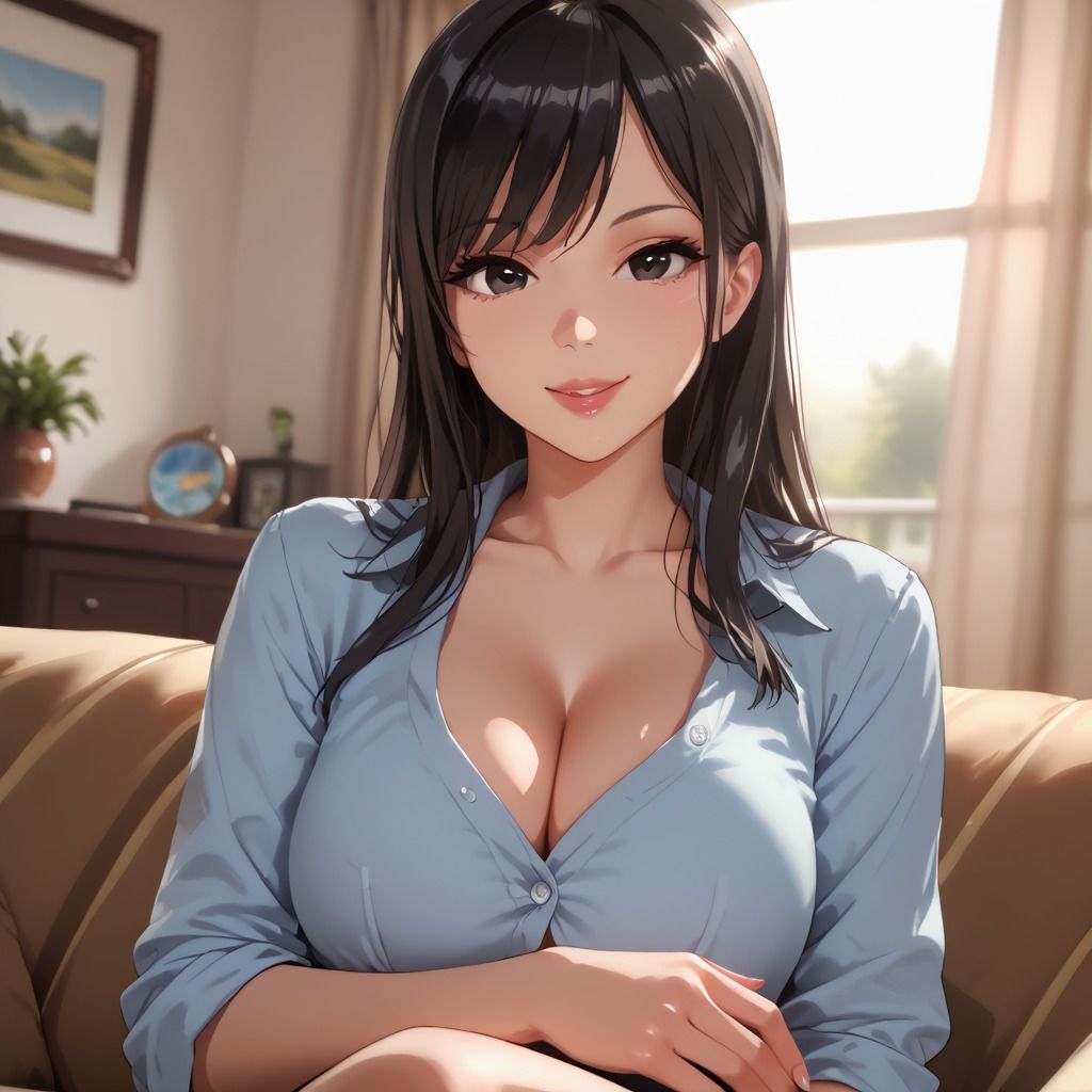 サンプル画像2:爆乳ママと田舎で子づくり性活(あいりす) [d_487778]