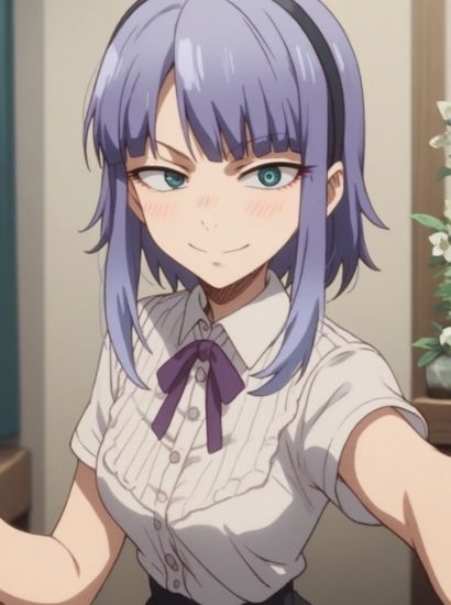 サンプル画像1:だがしかしの枝垂ほたるから送られてきた自撮り写真(自撮りサークル  イカスミ工房) [d_487826]