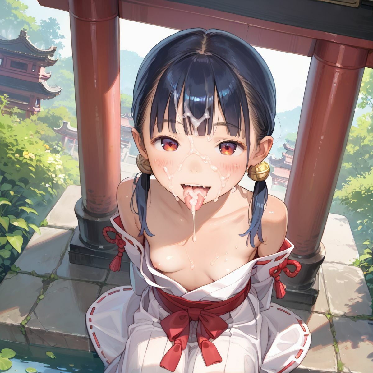 サンプル画像4:ちっぱい娘の日常〜年末年始の巫女バイト〜01(ぷにあな) [d_487861]