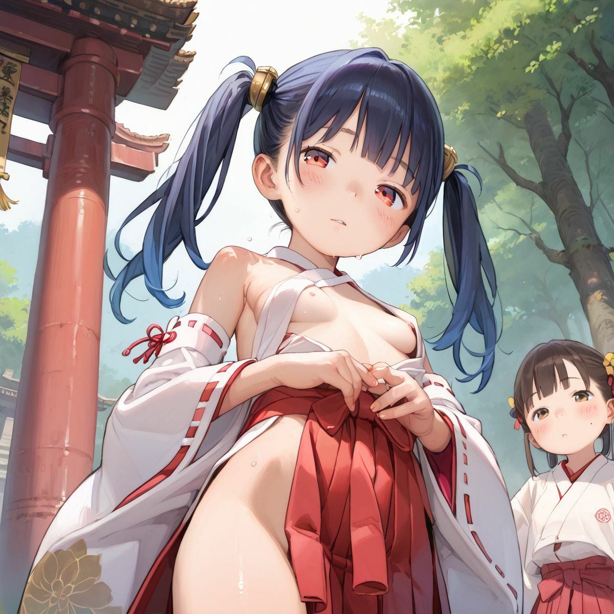 サンプル画像1:ちっぱい娘の日常〜年末年始の巫女バイト〜02(ぷにあな) [d_487863]