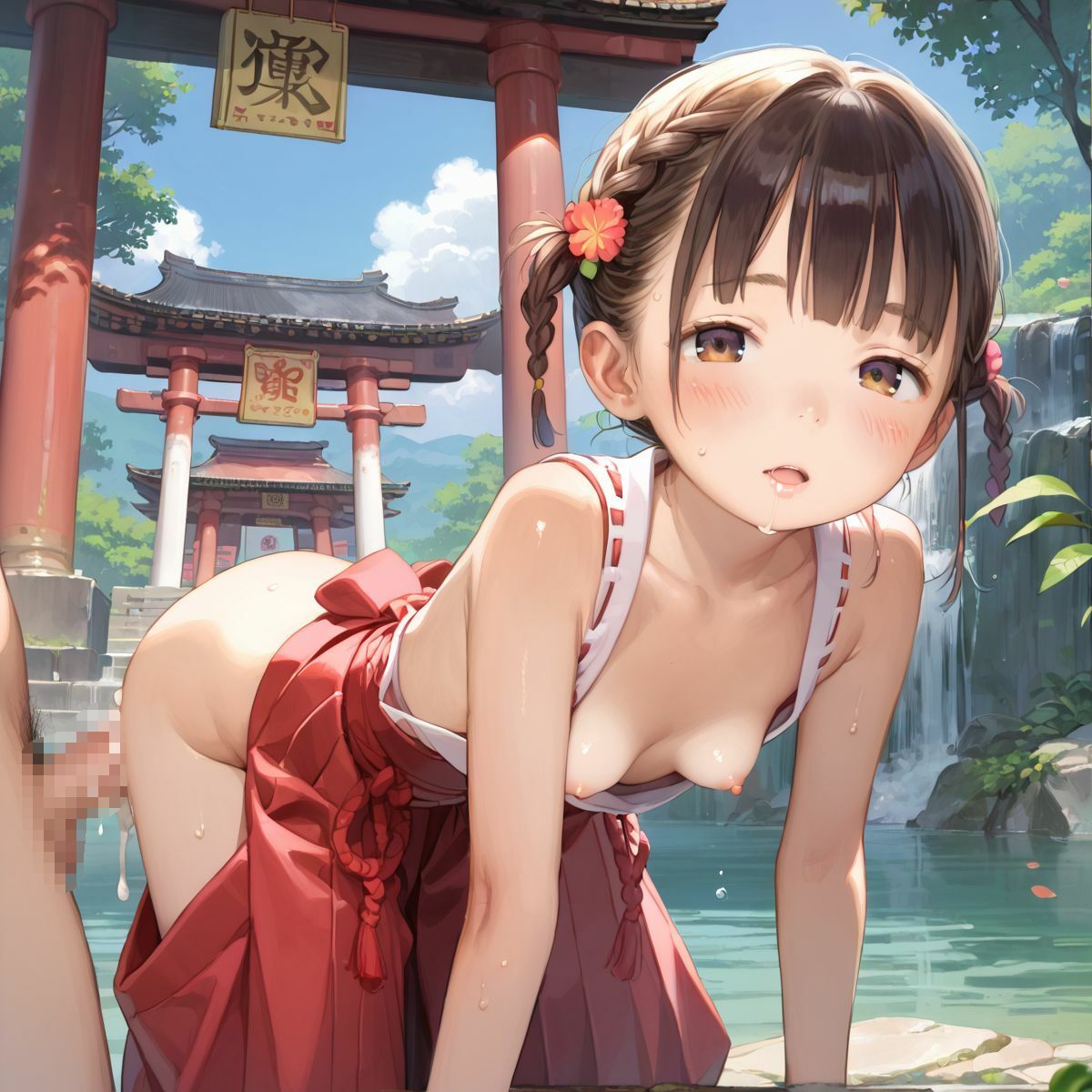 サンプル画像1:ちっぱい娘の日常〜年末年始の巫女バイト〜03(ぷにあな) [d_487864]