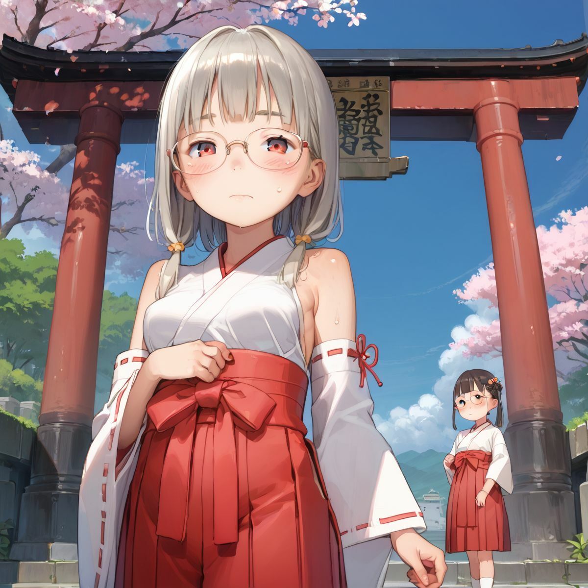 サンプル画像1:ちっぱい娘の日常〜年末年始の巫女バイト〜05(ぷにあな) [d_487869]