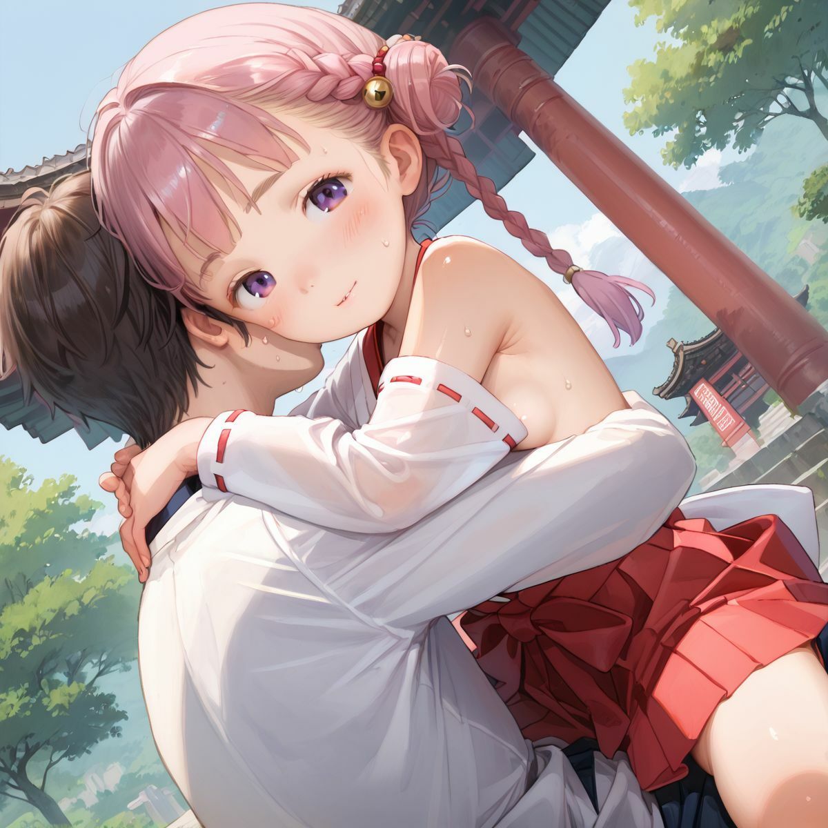 サンプル画像3:ちっぱい娘の日常〜年末年始の巫女バイト〜05(ぷにあな) [d_487869]