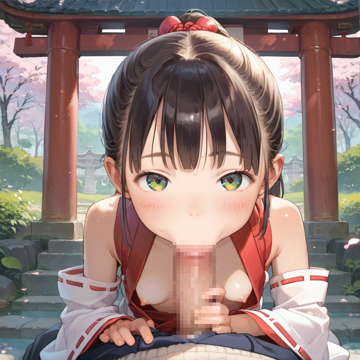 サンプル画像6:ちっぱい娘の日常〜年末年始の巫女バイト〜05(ぷにあな) [d_487869]