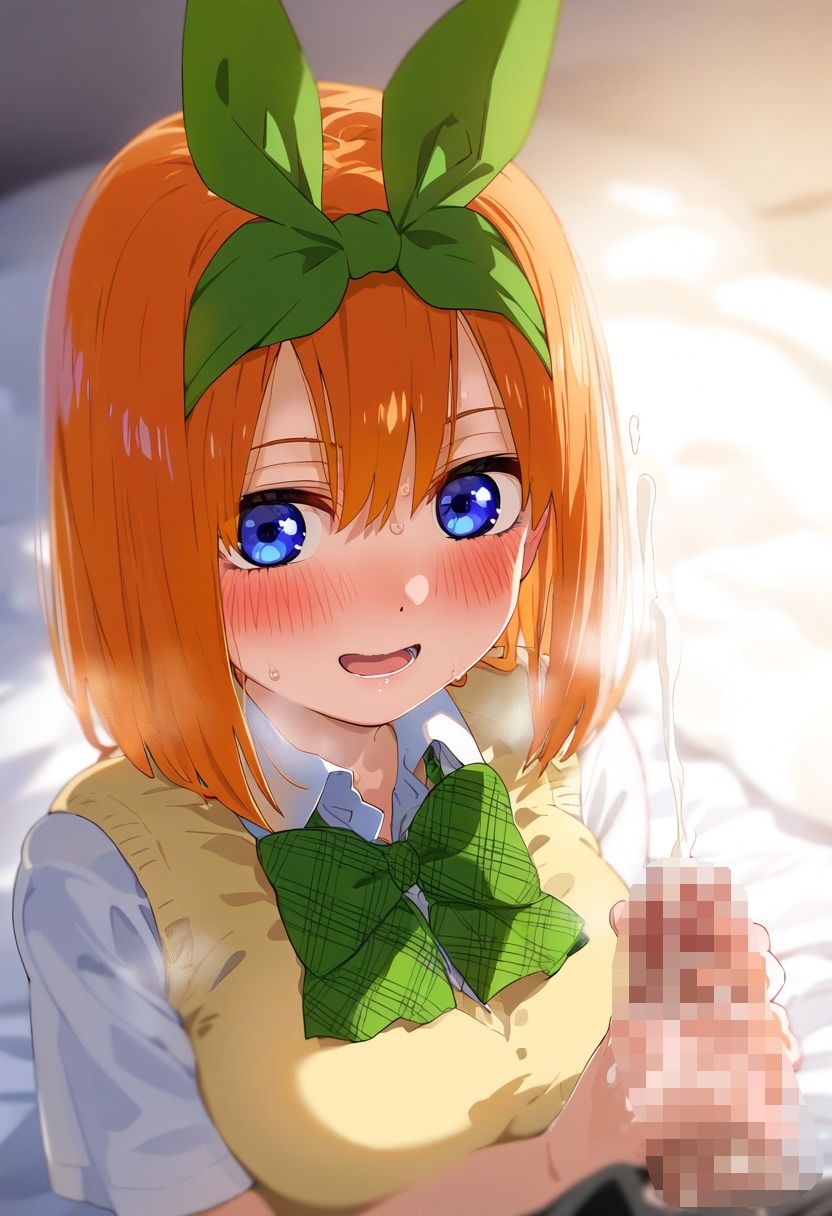 サンプル画像3:五等分の〇嫁 制服えっち 中〇四葉編(amaoto) [d_487904]