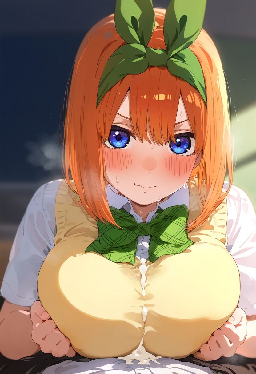 サンプル画像5:五等分の〇嫁 制服えっち 中〇四葉編(amaoto) [d_487904]