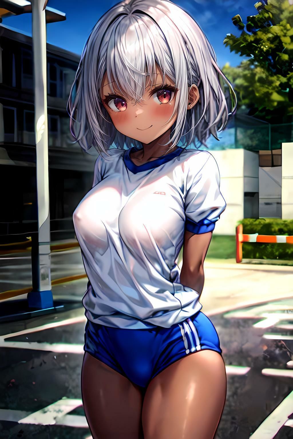 サンプル画像1:体操着・ブルマイラスト集(タマナシノオオカミ) [d_487909]