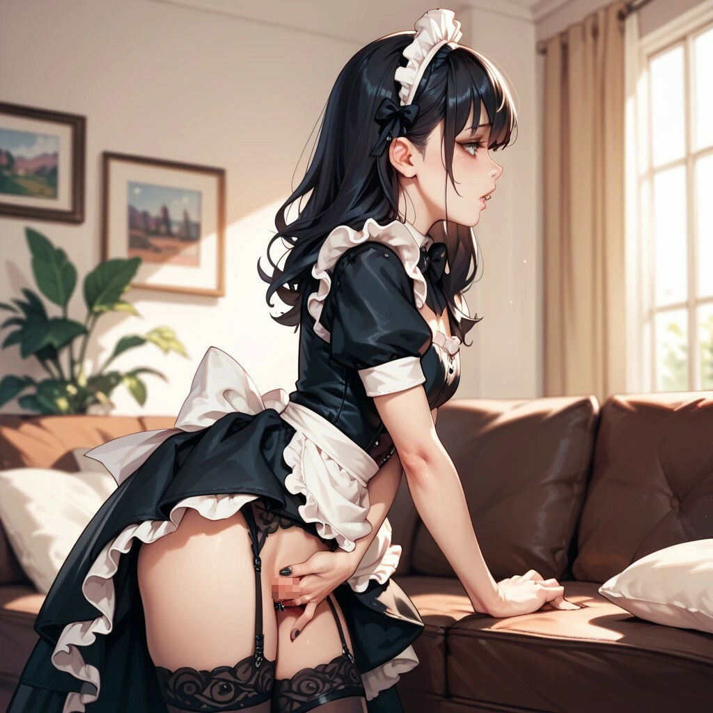 サンプル画像1:黒メイドが主のキモデブ貴族に孕まされるまで(ミズナラ) [d_487917]