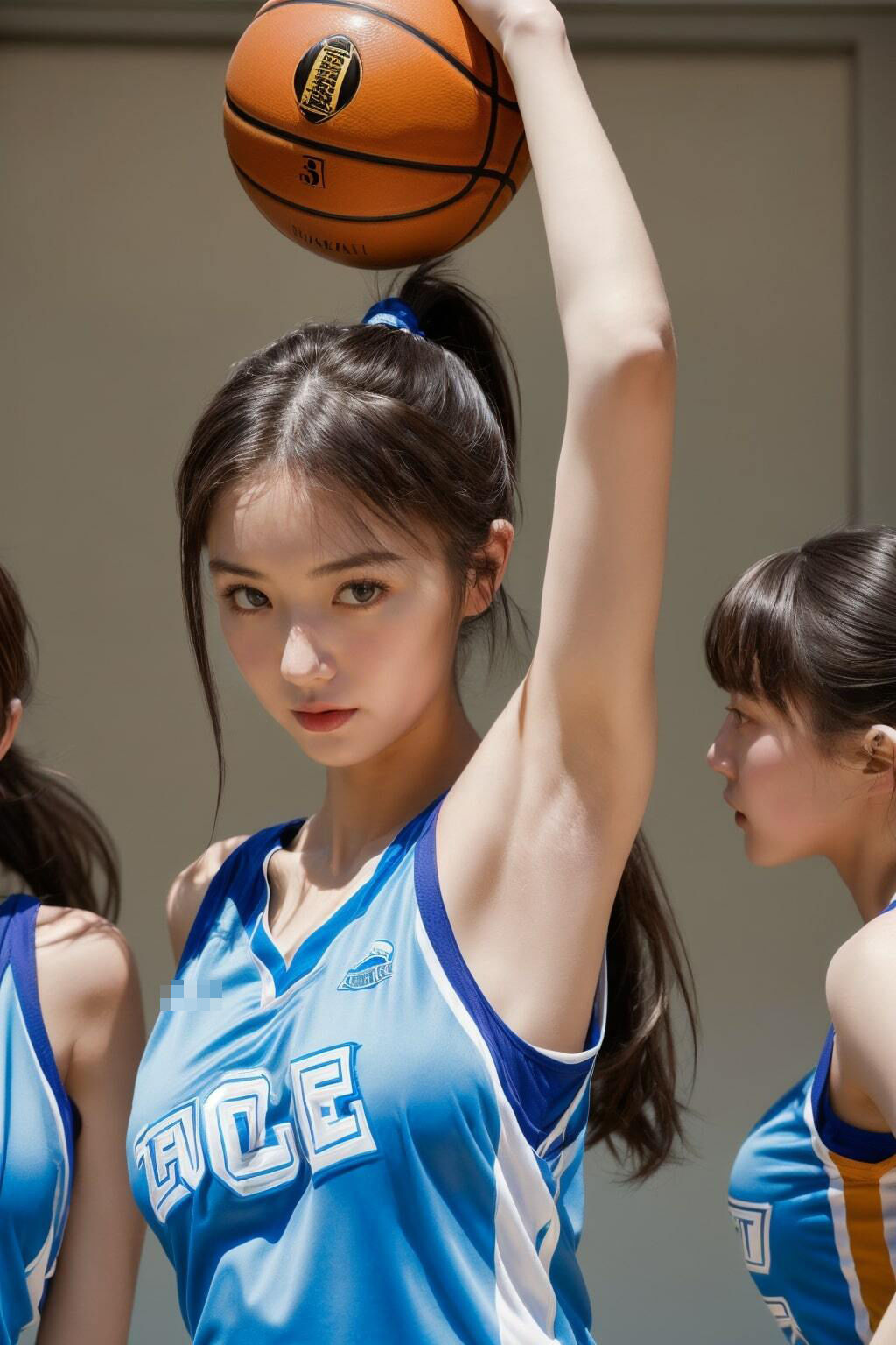 サンプル画像3:巨乳バスケ美女エロ写真集_おっぱいが大きい女の子たちがエッチな姿でバスケしちゃう画像集(エロココ！) [d_487952]