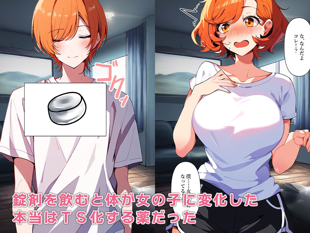 サンプル画像2:TS母子ちんぽで息子をメスにする(ねずみのバンキング) [d_487977]