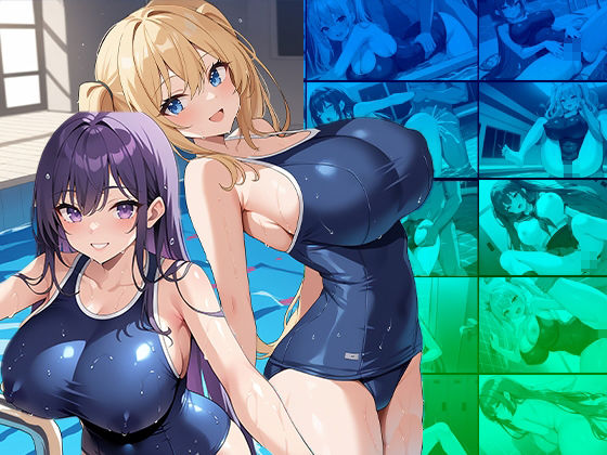 サンプル画像1:爆乳スク水先輩たちの秘密の個人指導(ニート印刷所) [d_487981]