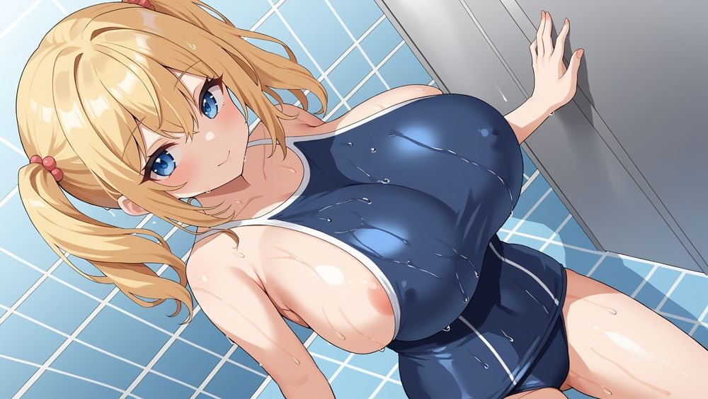 サンプル画像6:爆乳スク水先輩たちの秘密の個人指導(ニート印刷所) [d_487981]