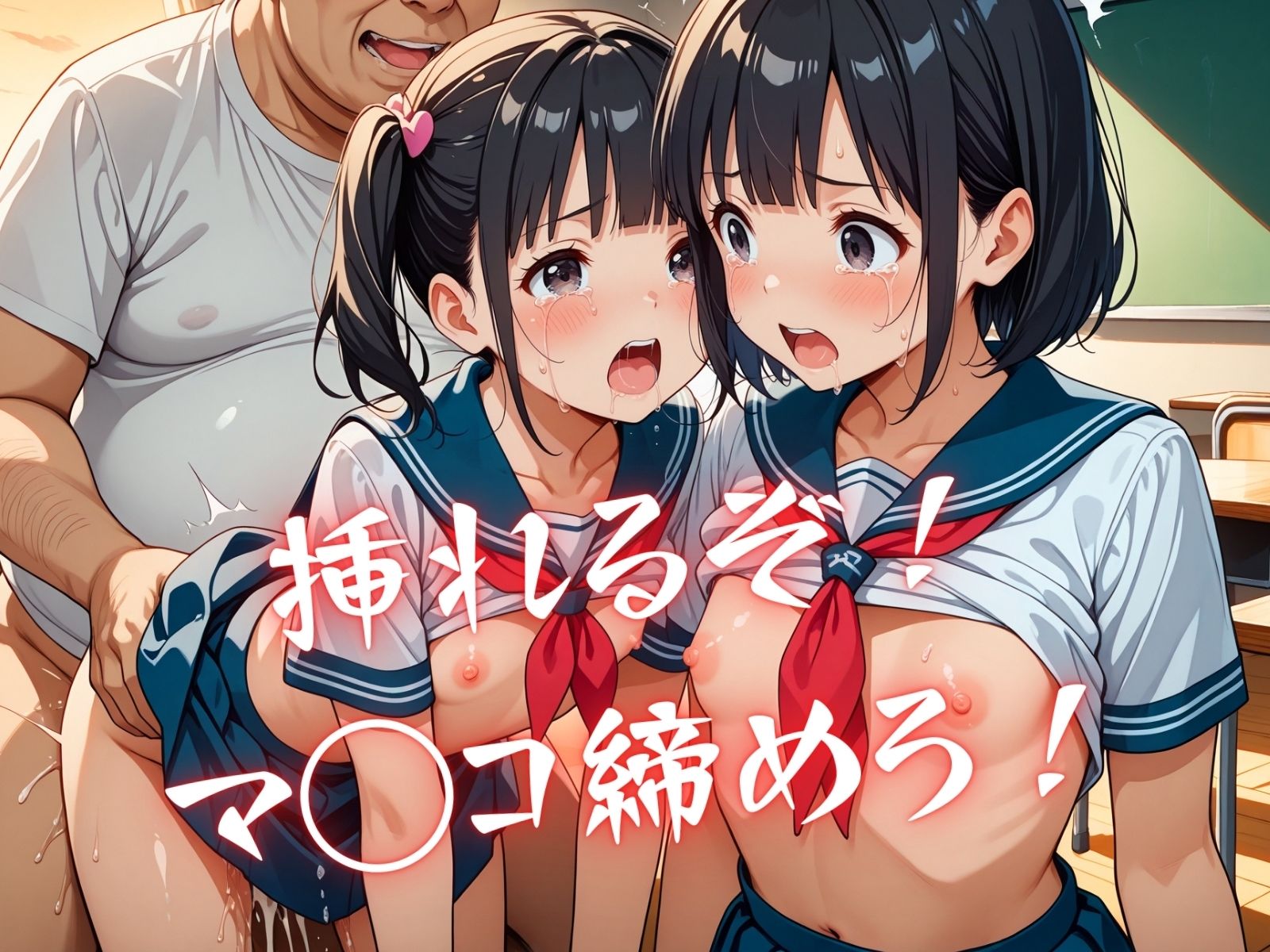 サンプル画像6:おバカ二人を呼び出して放課後W調教(エロ灰皿) [d_488054]