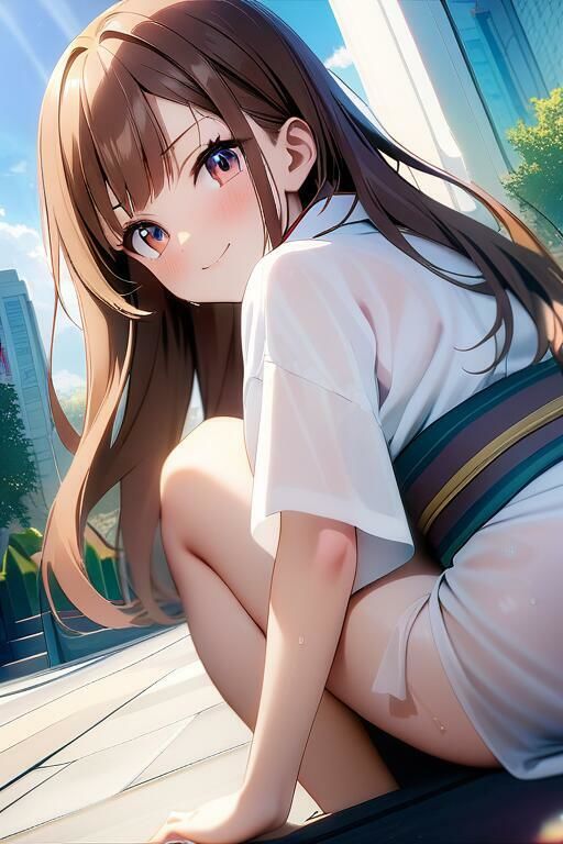 サンプル画像2:4人の美少女のかなりエッチな公園(アイドル・マイスター) [d_488237]