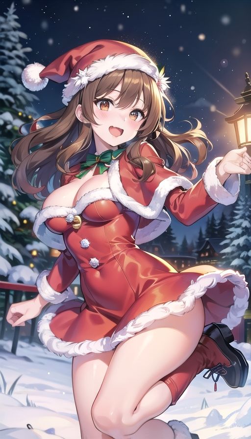 サンプル画像3:茶髪天然美女クリスマス(くろめあい) [d_488278]