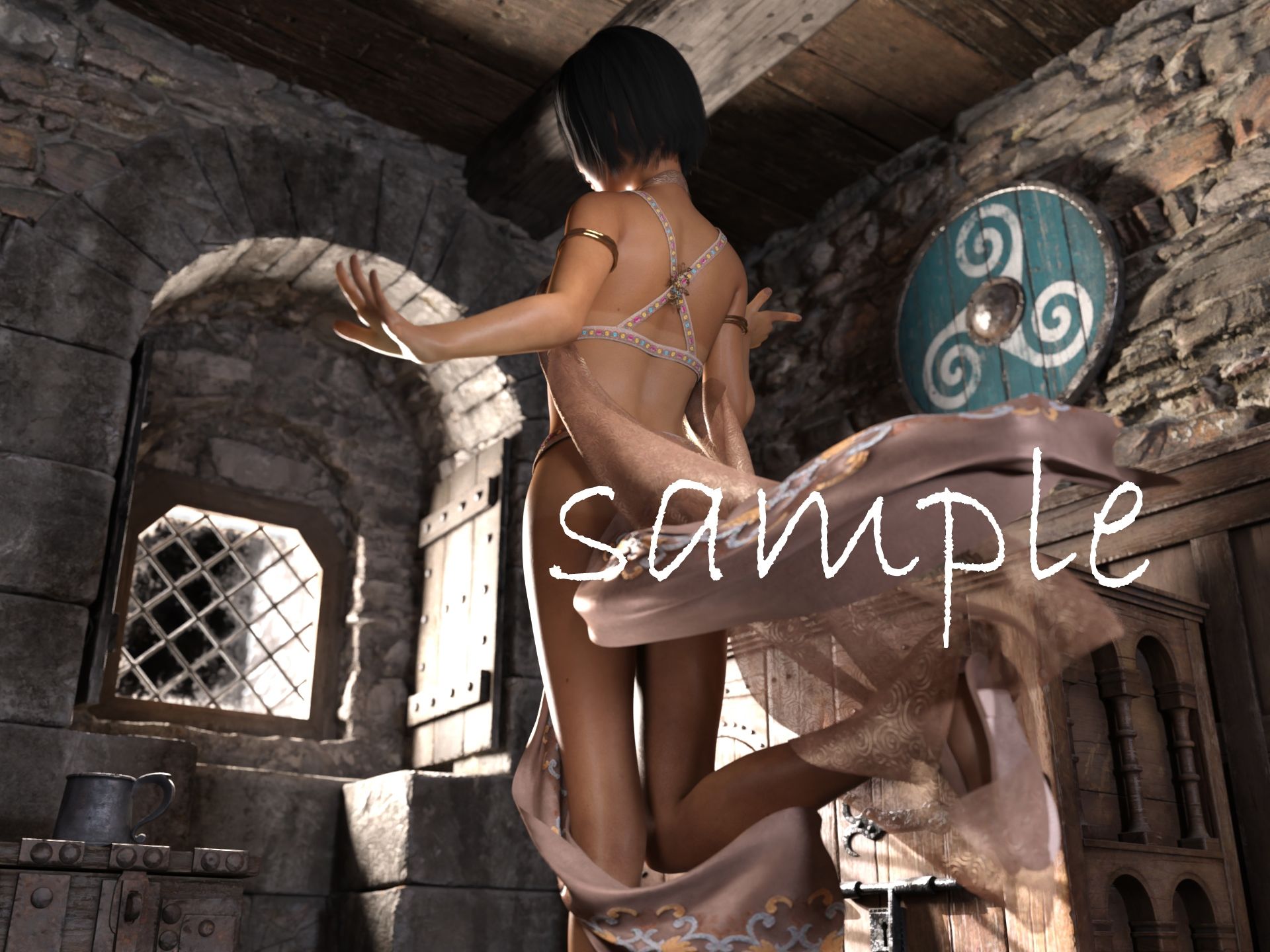 サンプル画像6:褐色踊り子CG集(へっぽこドM) [d_488286]