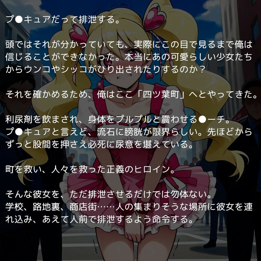 サンプル画像1:プ●キュア排泄  〜変身ヒロインがスカトロプレイの快楽に目覚めた日〜(reapersthighs) [d_488303]