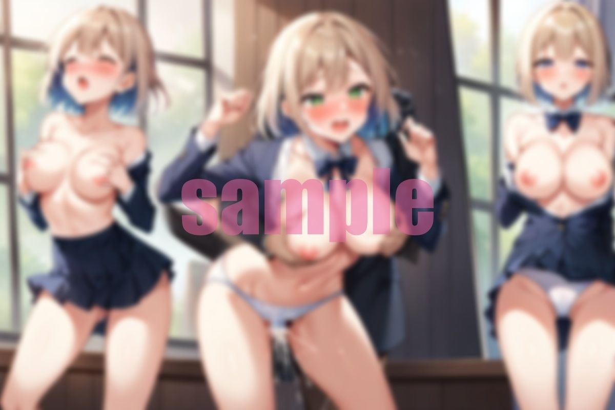 サンプル画像3:みんなまとめてかかってこい学園 のっぺらぼうな教師たちとあらわな女生徒(ちいこさん) [d_488346]