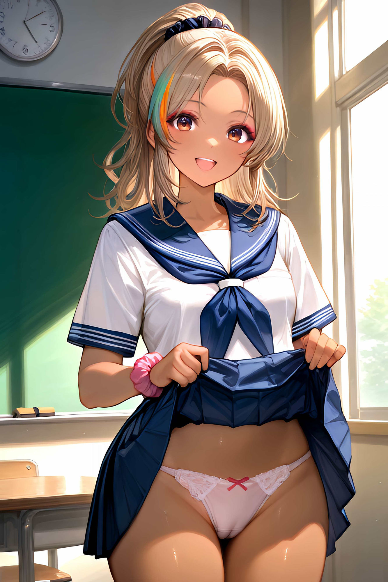 サンプル画像2:放課後JKソー○でクラスメートのギャルと中○し本番(こねこアートギャラリー) [d_488391]