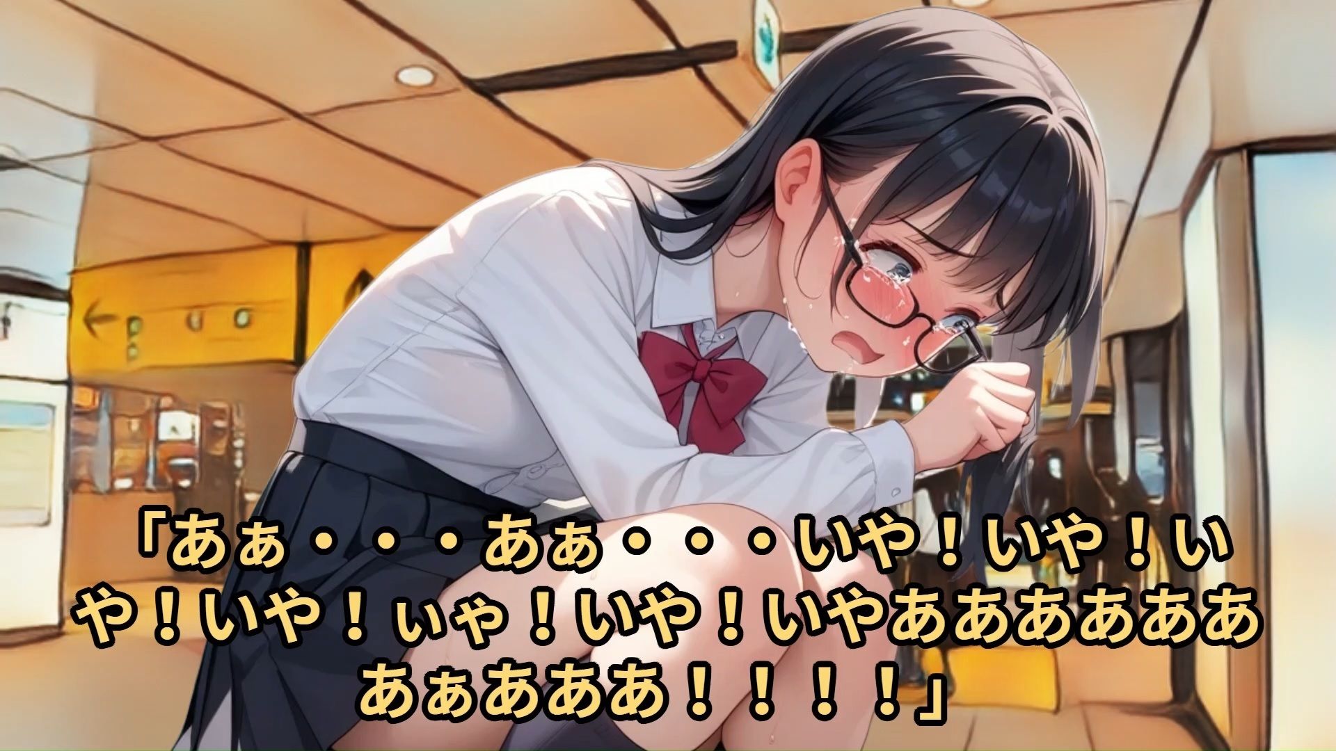 【少女痴●体験告白】満員電車でたまたま目の前に押し込まれてきた少女に押し付けをして、出してることがわかるようにビクビクと腰を痙攣させて恥辱と屈辱にまみれさせた話