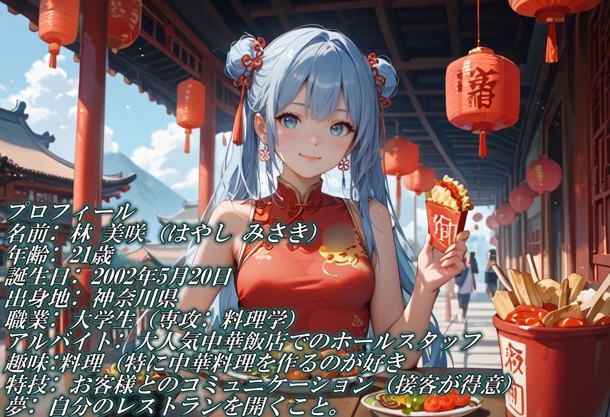 サンプル画像1:中華飯店の美脚お姉さんをつまみ喰い(やまじちさと) [d_488435]