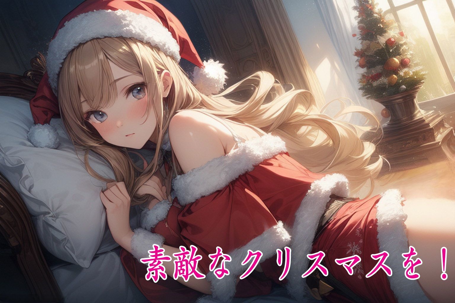 サンプル画像3:セクシークリスマスカード(闇妖精) [d_488477]