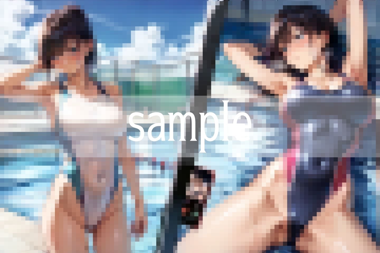 サンプル画像4:市民プールにエロい女が現れて・・・(ぴんぴんの時間) [d_488524]