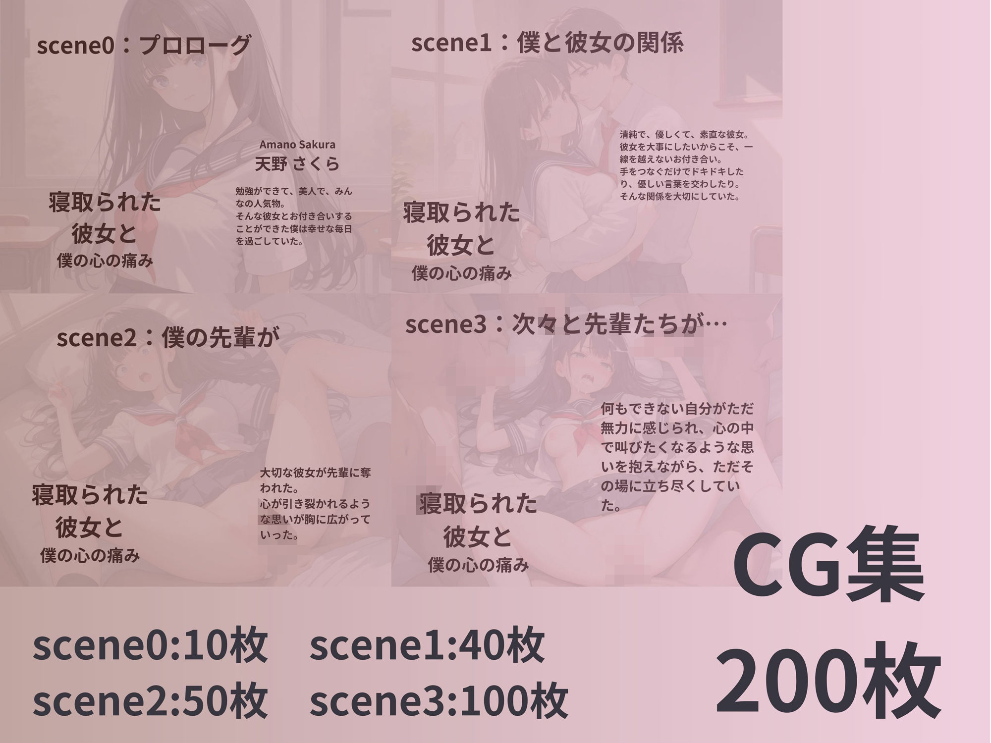 サンプル画像5:寝取られた彼女と僕の心の痛み(パンプキンちゃん) [d_488631]