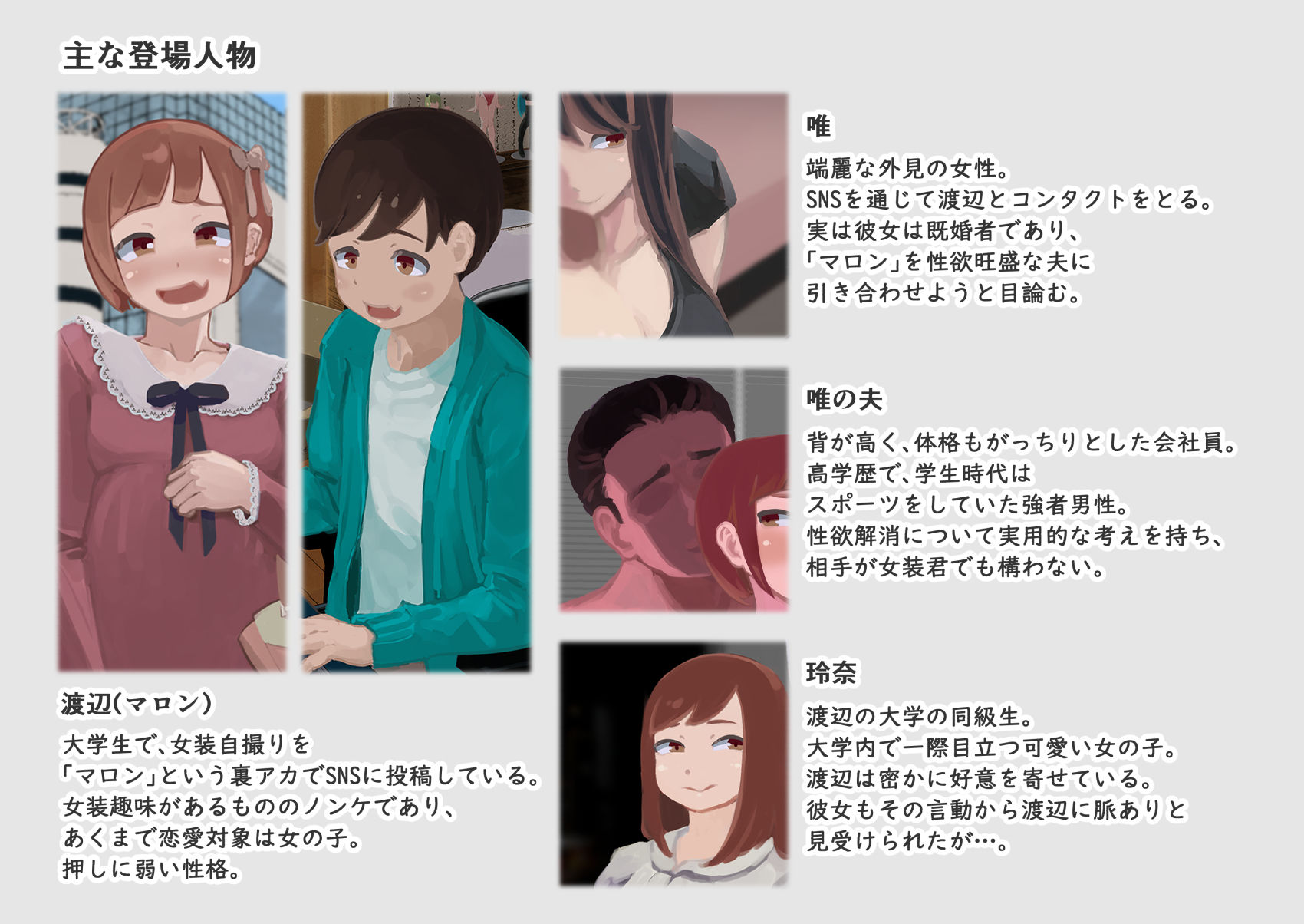 サンプル画像5:ドS夫婦プレゼンツ 女装ビギナーくんのメス堕ち調教(スリーパーツ) [d_488758]