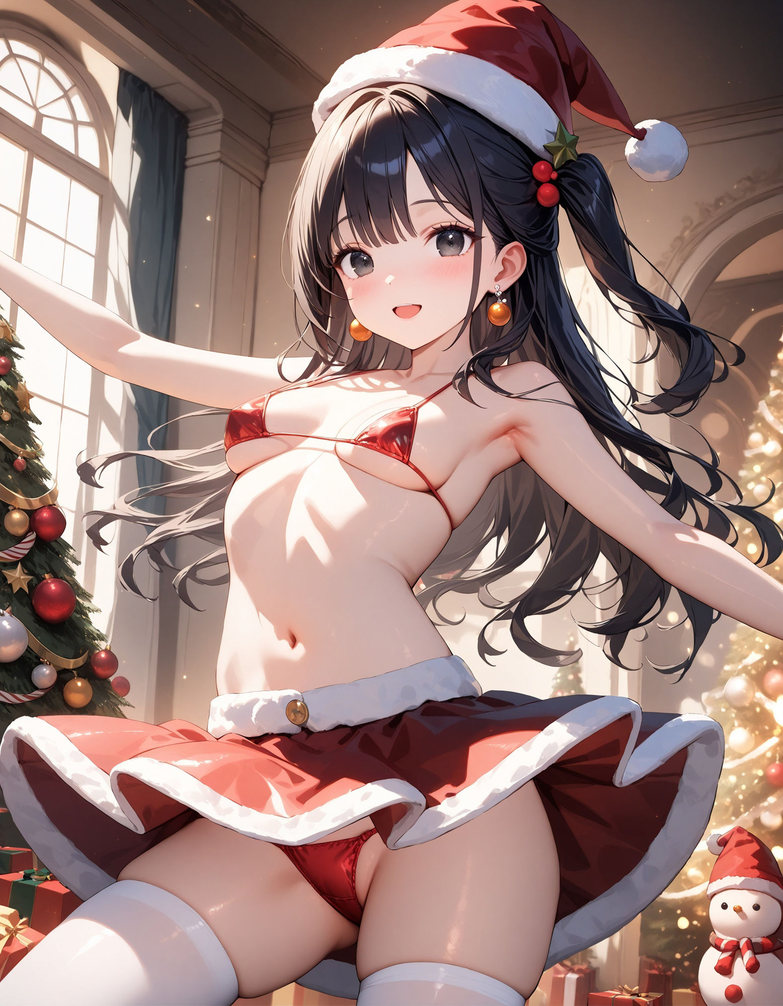 サンプル画像1:ビキニサンタのパンチラ(D.P.H.) [d_488764]