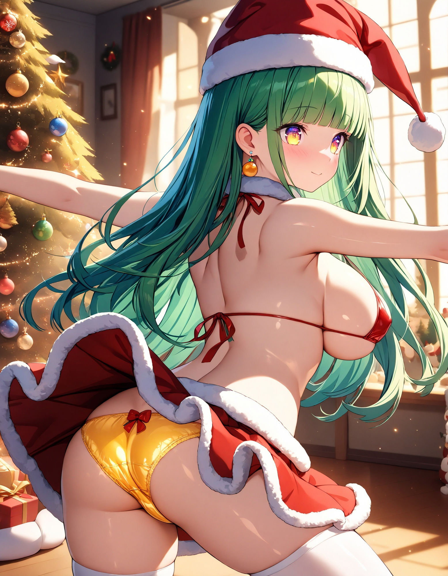 サンプル画像4:ビキニサンタのパンチラ(D.P.H.) [d_488764]