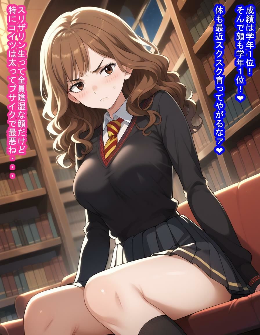 サンプル画像3:優等生のハ〇マイオニーちゃんが大嫌いなスリザリン生徒に服従呪文かけられて種付け＆寝取られちゃう話(大海原) [d_488806]