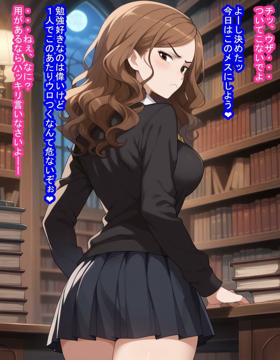 サンプル画像4:優等生のハ〇マイオニーちゃんが大嫌いなスリザリン生徒に服従呪文かけられて種付け＆寝取られちゃう話(大海原) [d_488806]