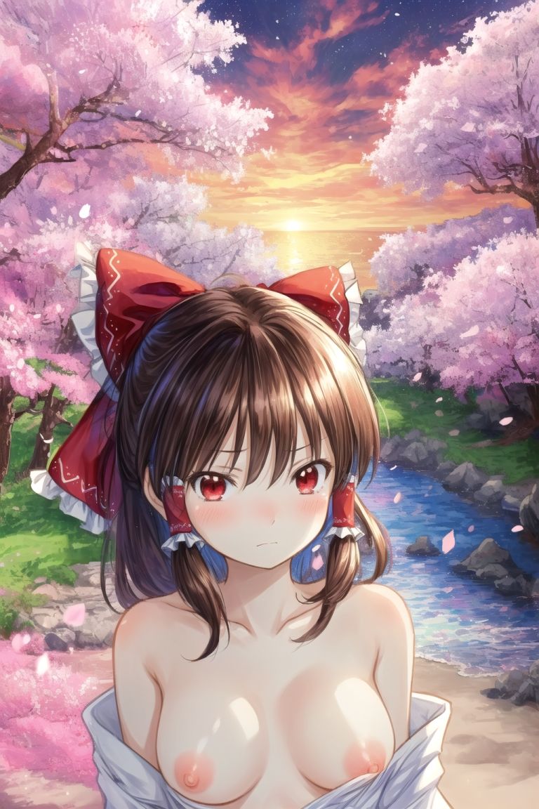 サンプル画像6:魔理沙は霊夢のえっちな写真を撮りたいようです。〜春の晴れた夕方の海編〜(ゆるふわ研究所) [d_488808]