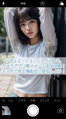 モデル美女 腋汗撮影会の画像6