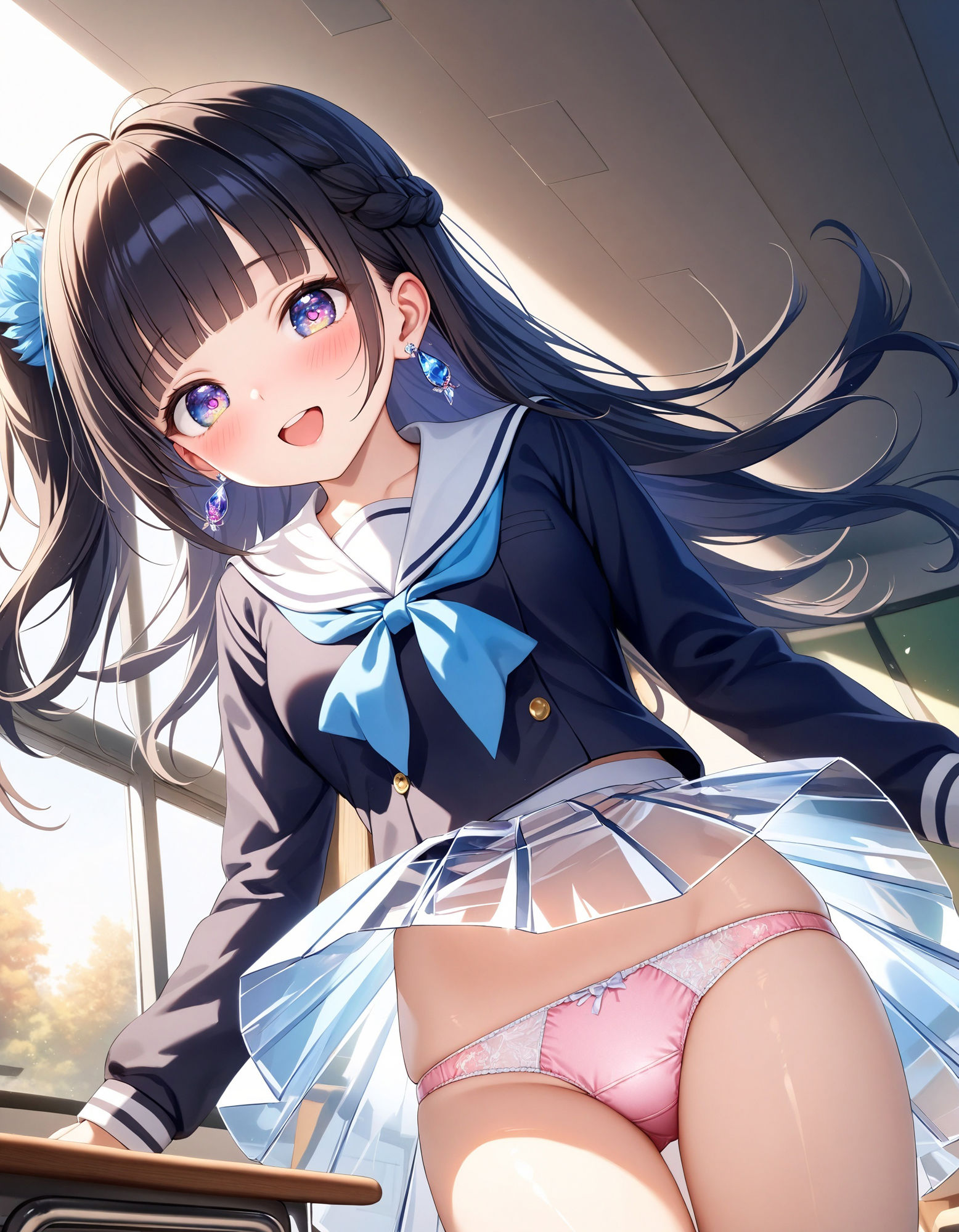 サンプル画像1:尻立シースルー学園〜透けスカートでパンチラ〜(D.P.H.) [d_488846]