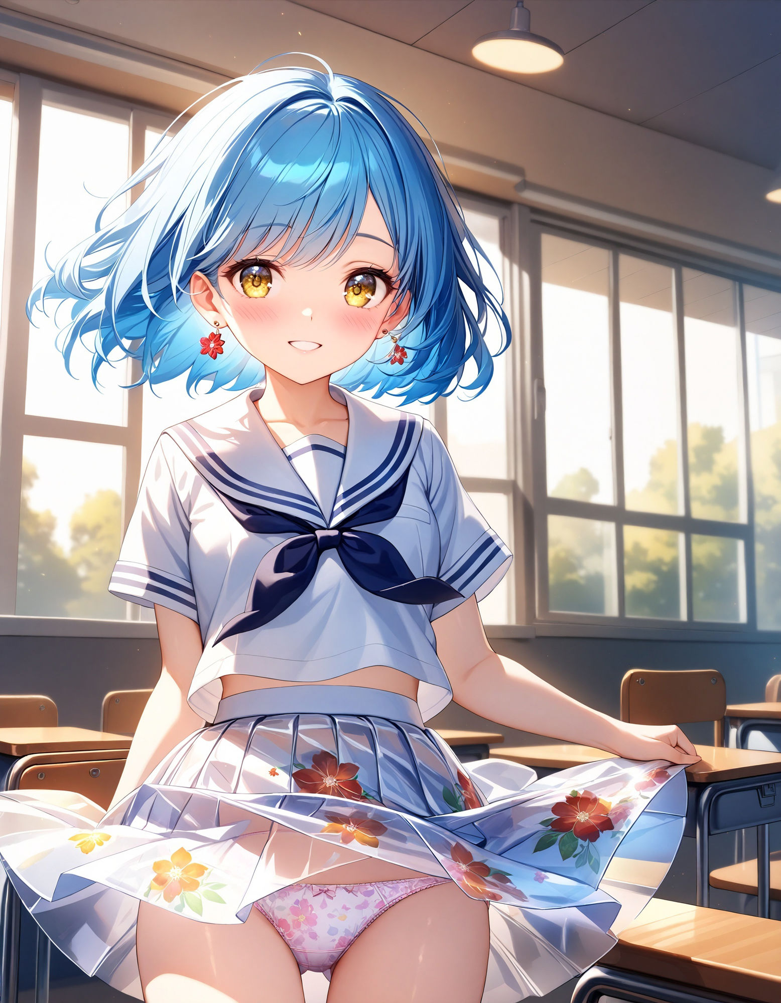 サンプル画像3:尻立シースルー学園〜透けスカートでパンチラ〜(D.P.H.) [d_488846]