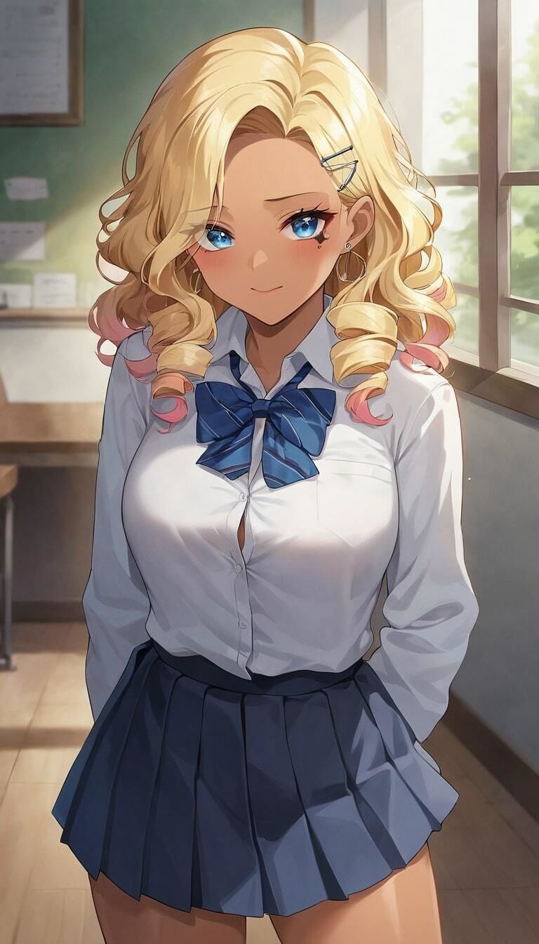 サンプル画像2:生意気な女子校生ギャルを理性を失うまで教調(夢幻アトリエ) [d_489002]