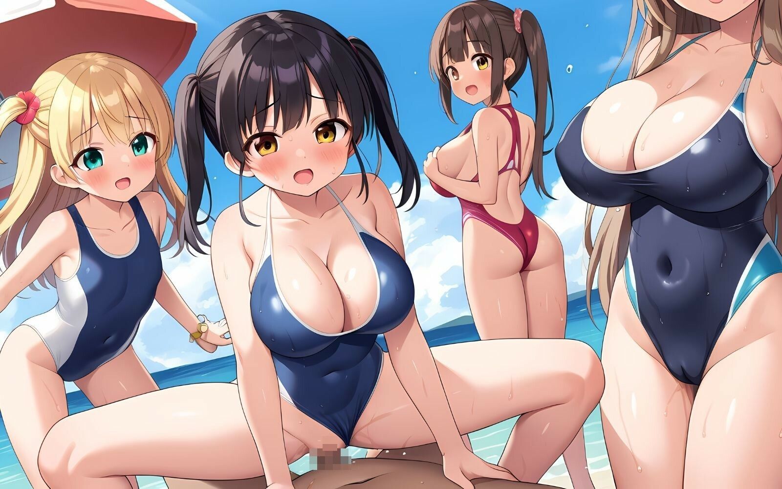 サンプル画像4:ハーレム水泳部(hassanH2) [d_489008]