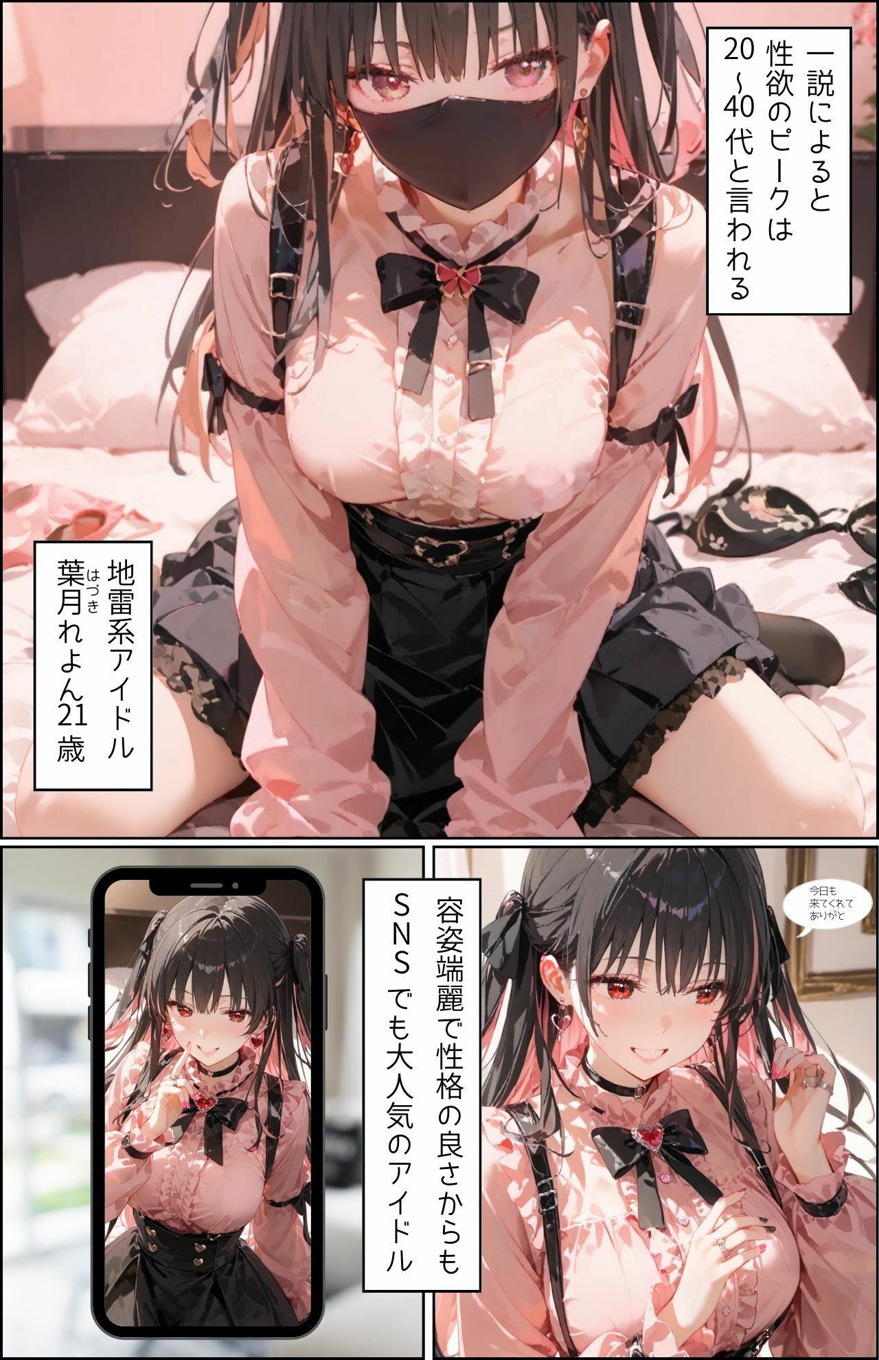 サンプル画像5:「SEX適齢期れよん」地雷系アイドルと着衣・全裸性交！(カワイイ法人SJMアニメ) [d_489027]