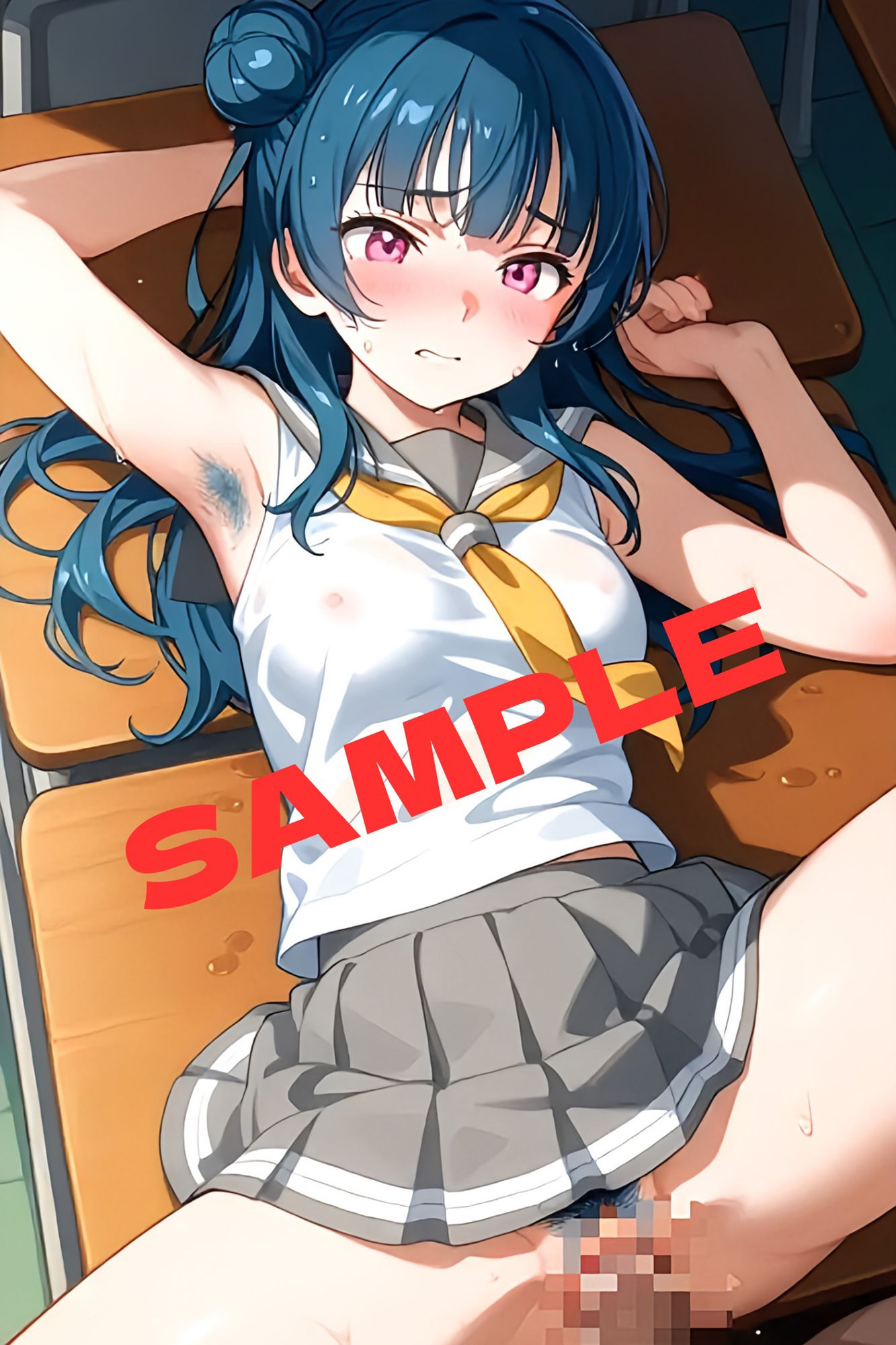 サンプル画像2:ムダ毛未処理系アイドル Aqours(かわいあい) [d_489055]