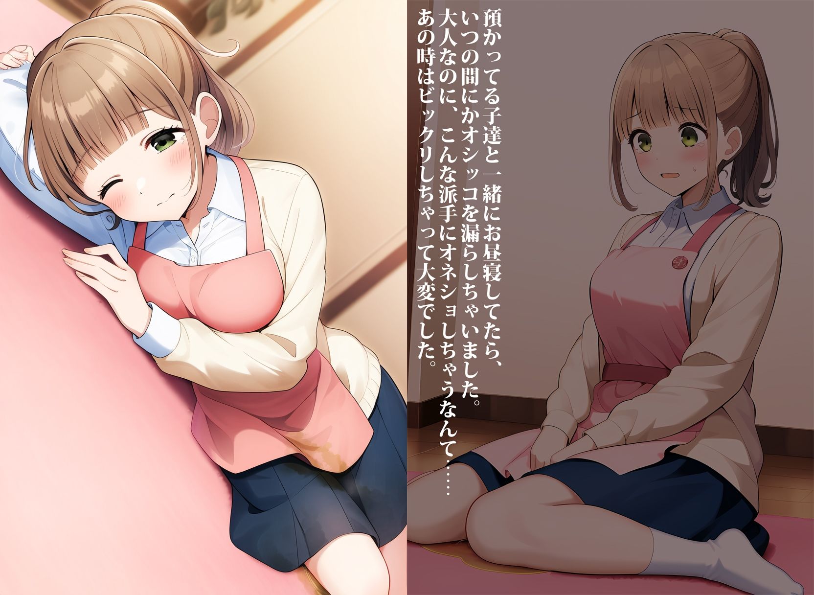 サンプル画像4:保母さんなのにオムツ穿いてる〜！(性癖ユガ芽) [d_489196]