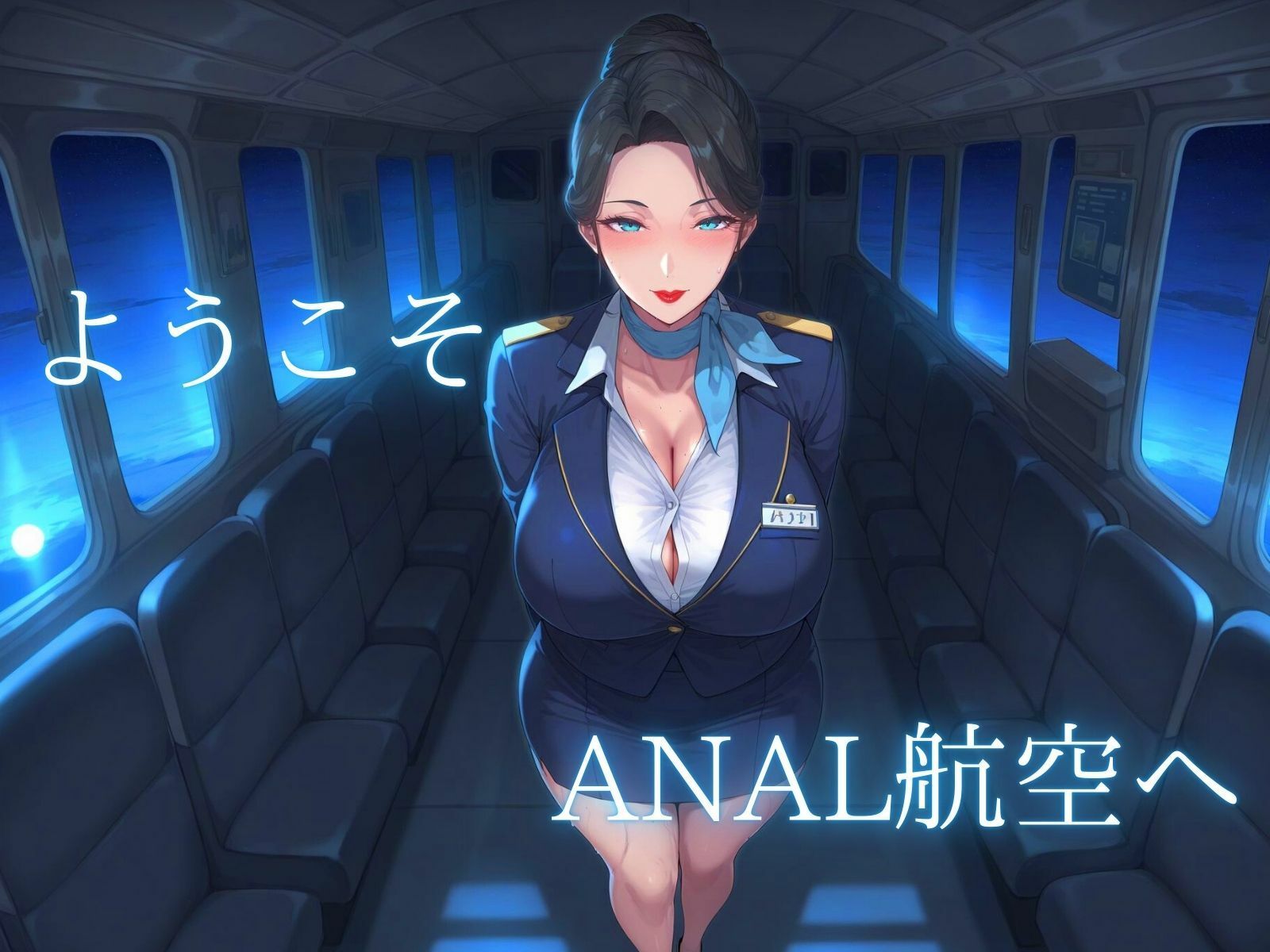 サンプル画像1:ANALファーストクラス  お空でビンビン極上ルームサービス(シコリーな) [d_489245]